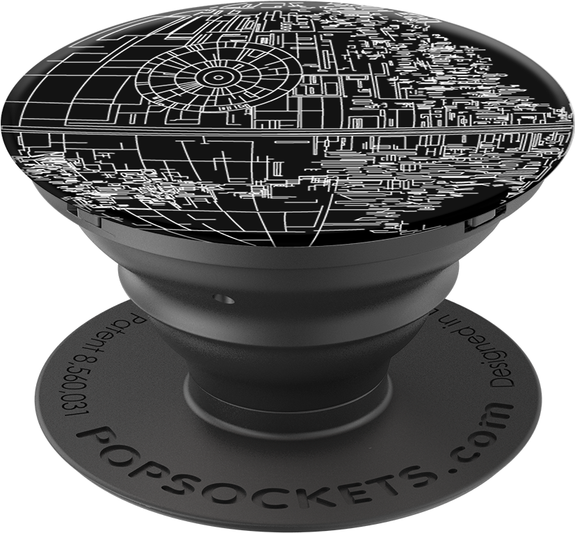 Aluminum Death Star - Patriots Popsocket (1000x1000), Png Download