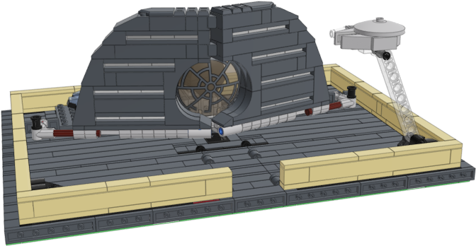 A Battle Pops Out From The Death Star - Plank (1051x482), Png Download