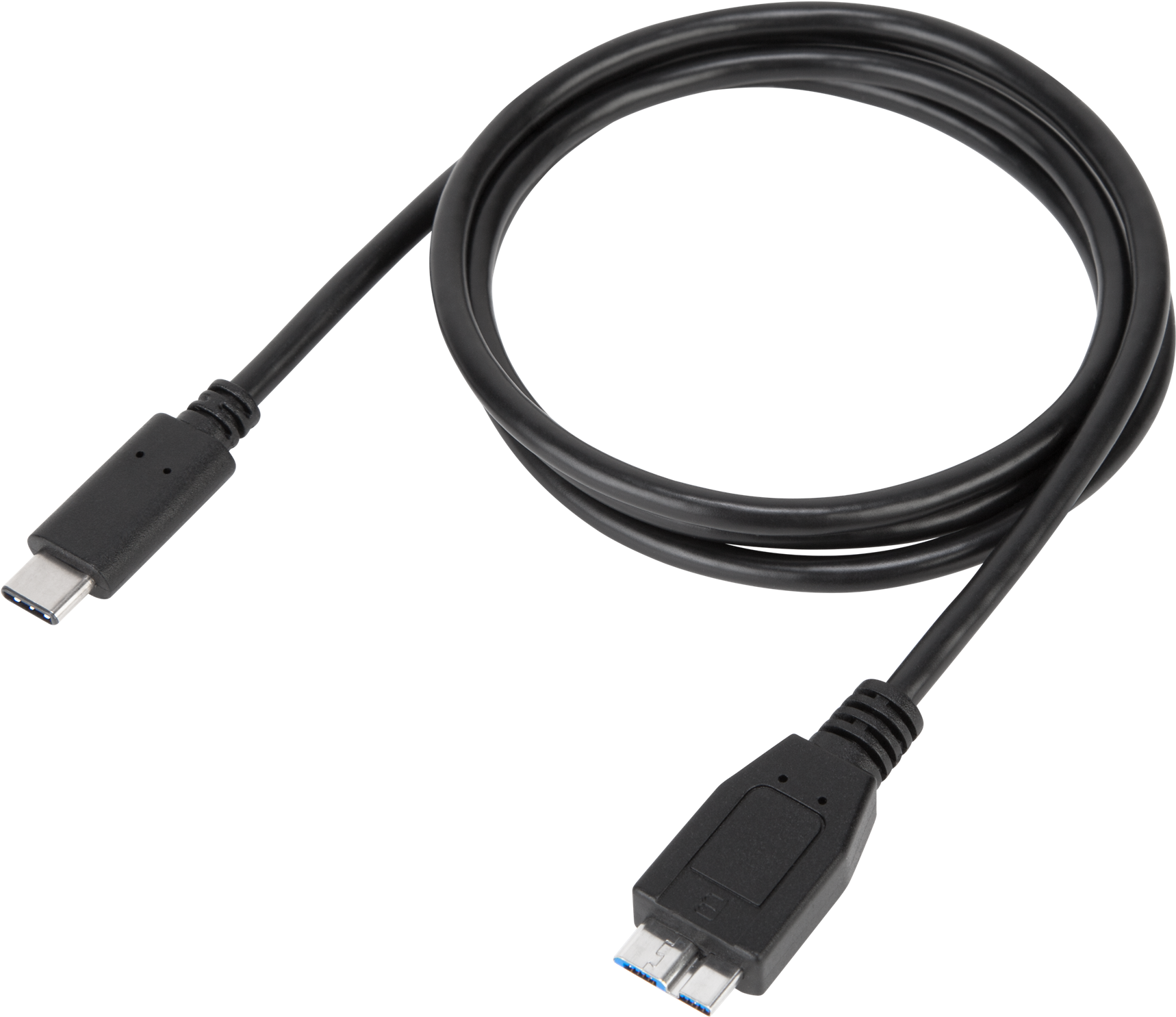 1 Meter Usb C To Micro Usb B 5gbps Cable - Rallonge Usb (1800x1566), Png Download