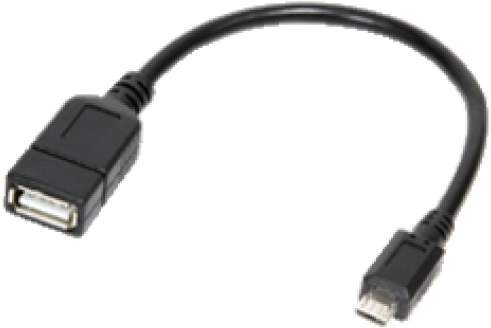 Logilink Usb Otg Cable - Usb Otg Cable Png (650x500), Png Download
