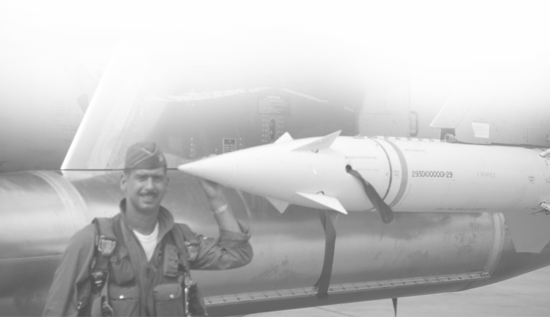 Archival Photo Airmen Missle - Missile (1922x1109), Png Download