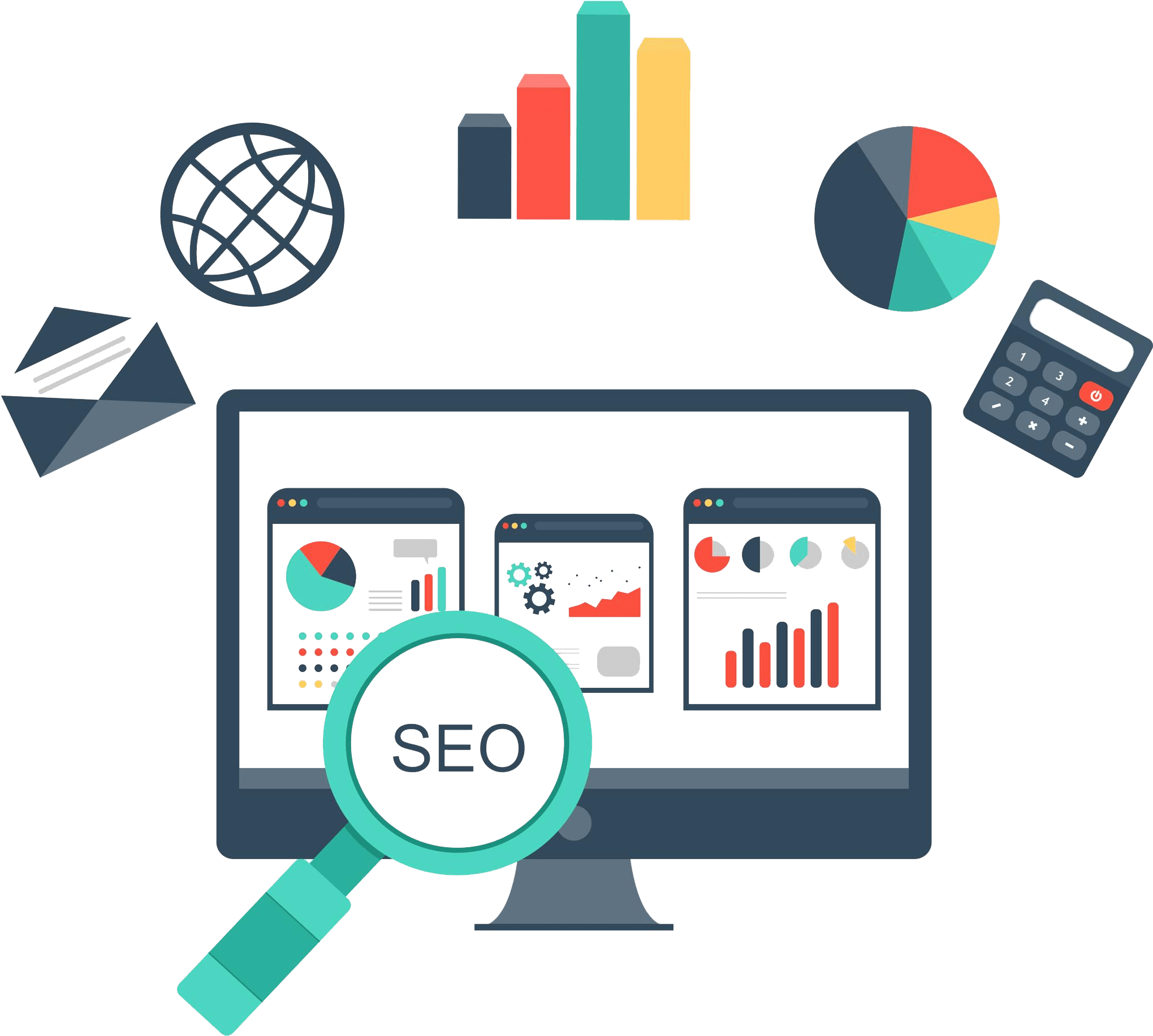 Seo Packages - Posicionamiento Web Png (2048x1832), Png Download