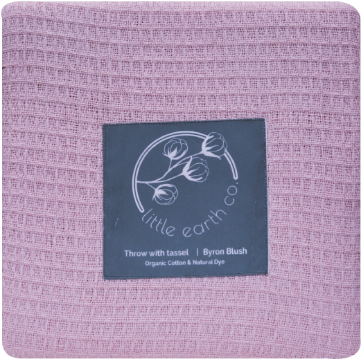 Organic Cotton Throw With Tassel - Circle (597x569), Png Download