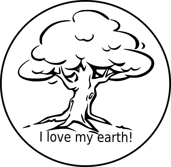 Tree Clipart Clipart Tree Drawing - Black And White Clipart Tree (600x585), Png Download