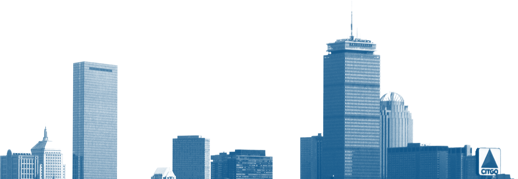 Boston Clear Blue - Skyline (2167x766), Png Download