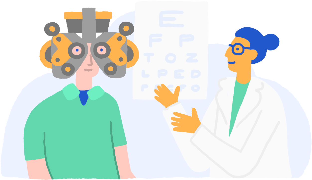 Should I See An Optometrist, Ophthalmologist, Or Optician - Cartoon (1313x774), Png Download