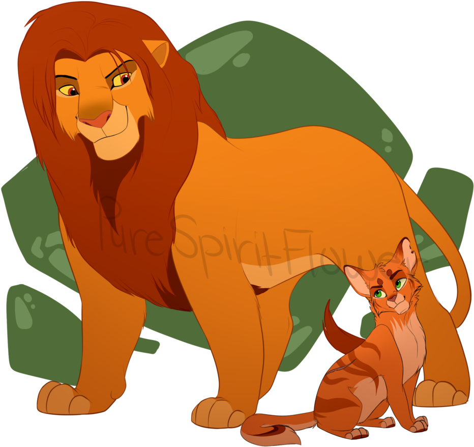 1024 X 922 5 - Lion King Warrior Cats Crossover (1024x922), Png Download