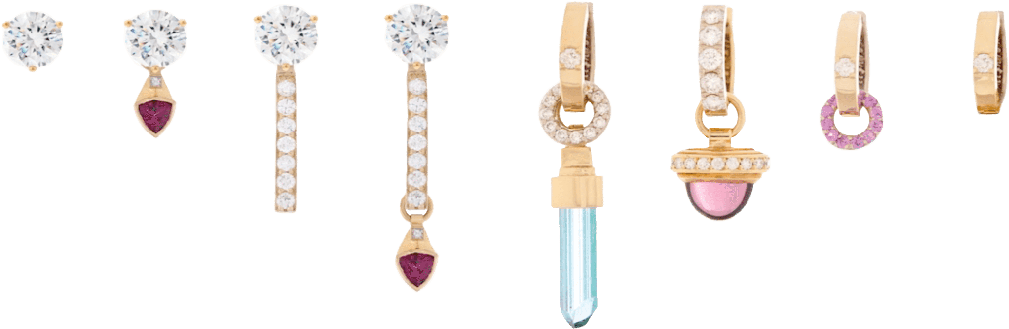 To Mix And Match Earring Components, Hoops, Jackets, - Earrings (2044x678), Png Download