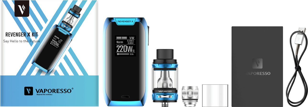 Revenger X Kit Package - Vaporesso Revenger X Kit (1296x479), Png Download