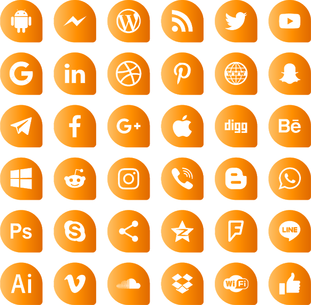 Download Icons Social Media Colors Svg Eps Png Psd - Dribbble (640x629), Png Download