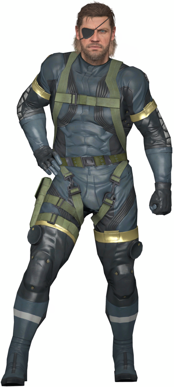 Big Boss Png - Solid Snake Transparent Background (599x1331), Png Download