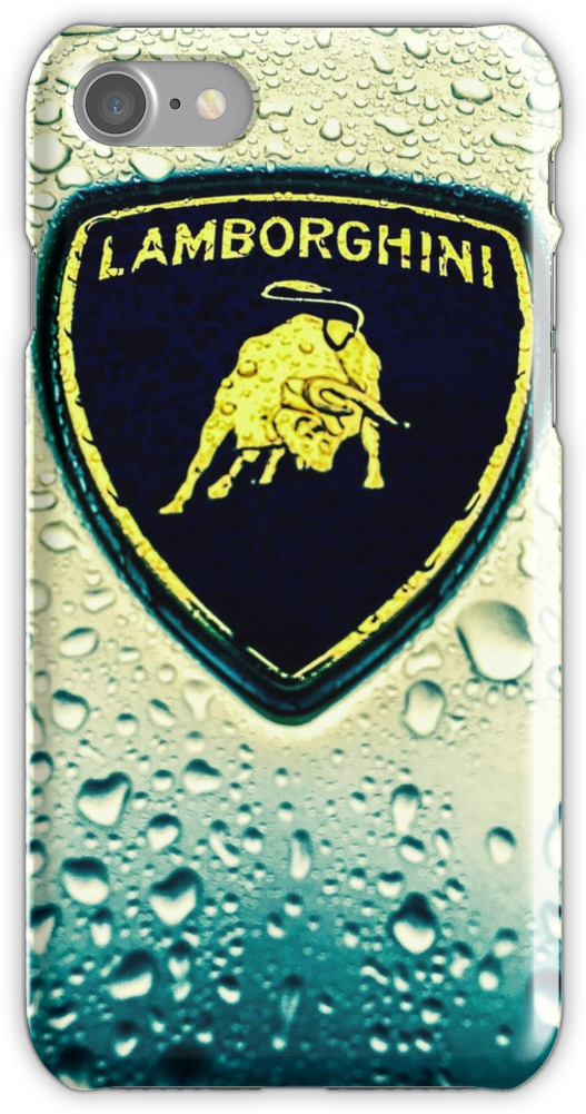 Wet Lamborghini Logo Iphone 7 Snap Case - Lamborghini (750x1000), Png Download