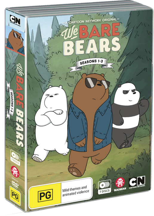 We Bare Bears Seasons 1- - We Bare Bears Season 2 Dvd (516x724), Png Download