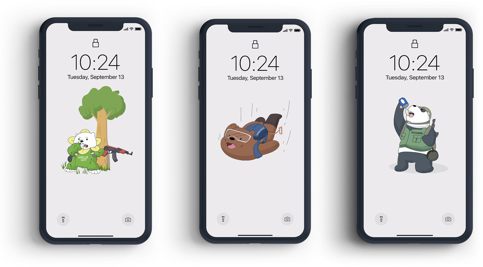 We Bare Bears X Pubg (2000x2000), Png Download