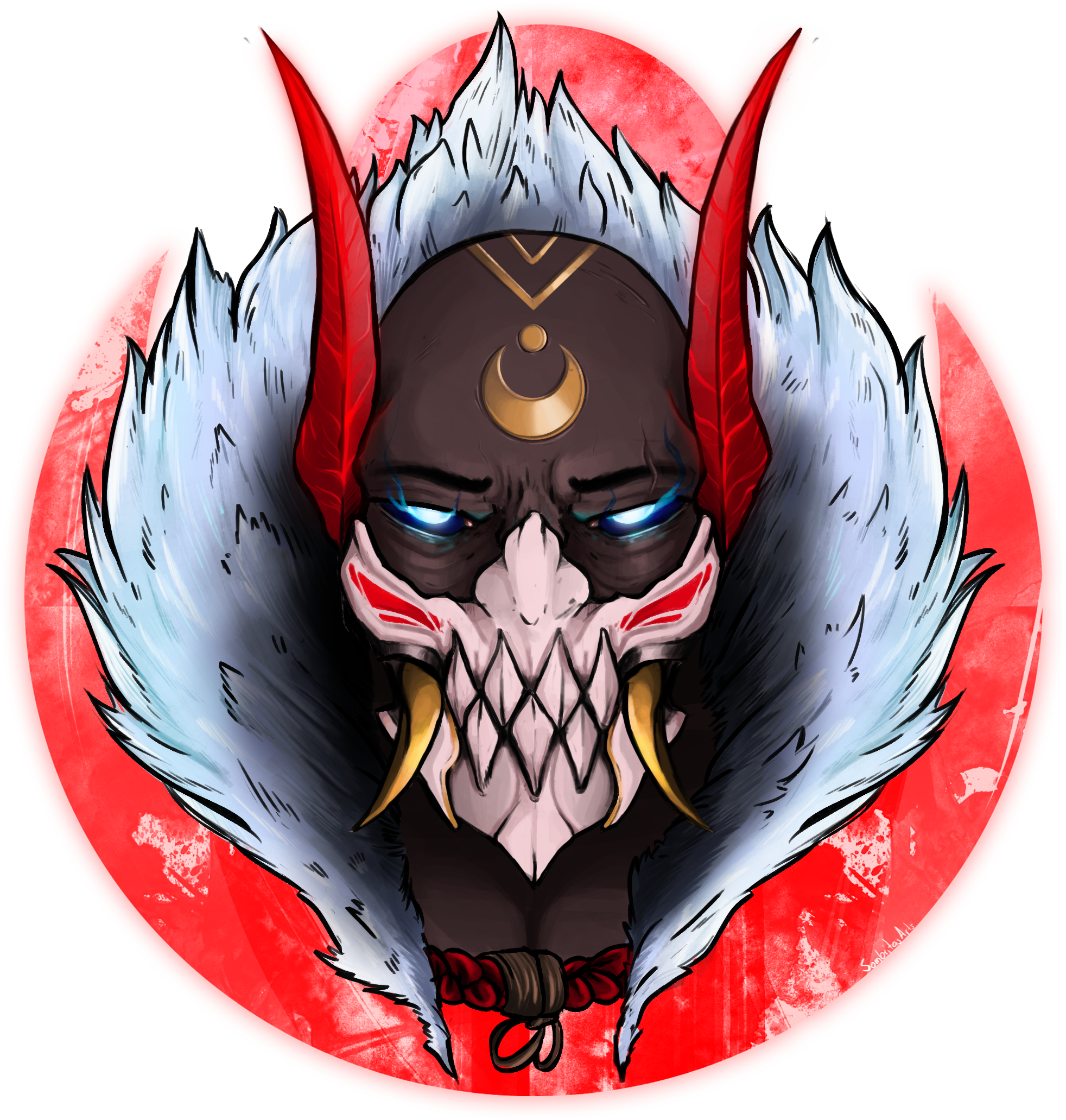 Https - //i - Redd - It/xxc9g7sa0i721 - Blood Moon Pyke Fanart (2106x2106), Png Download