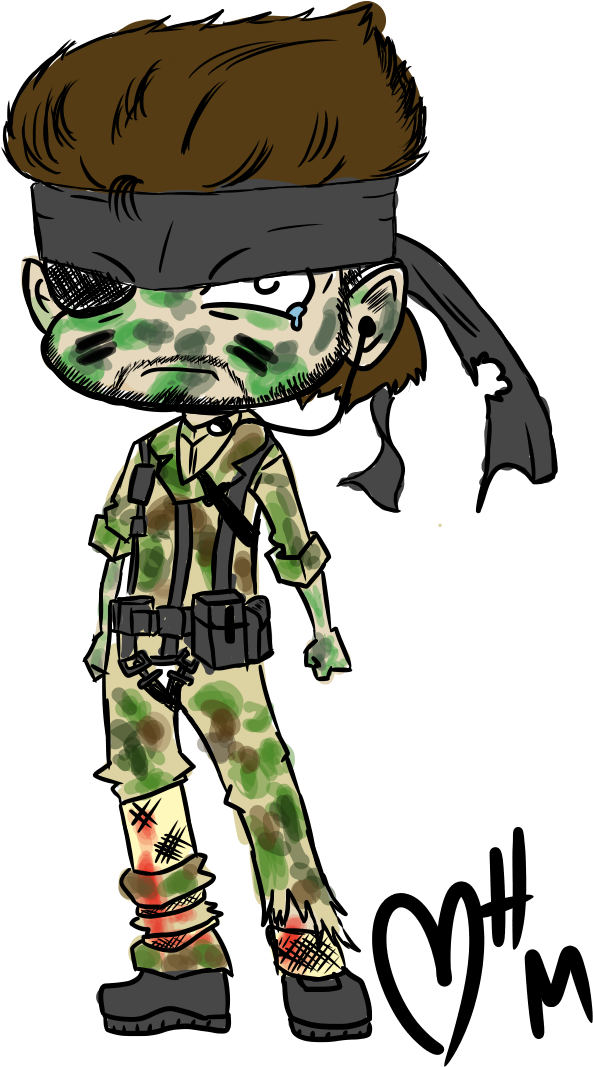 Big Boss' Codename Was Snake - Cartoon (718x1111), Png Download