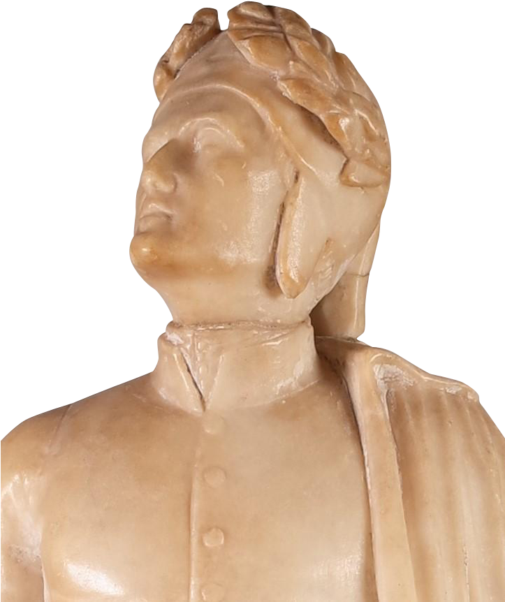Alabaster Model Of Classical Roman Figure In Cloak - Bust (722x1091), Png Download