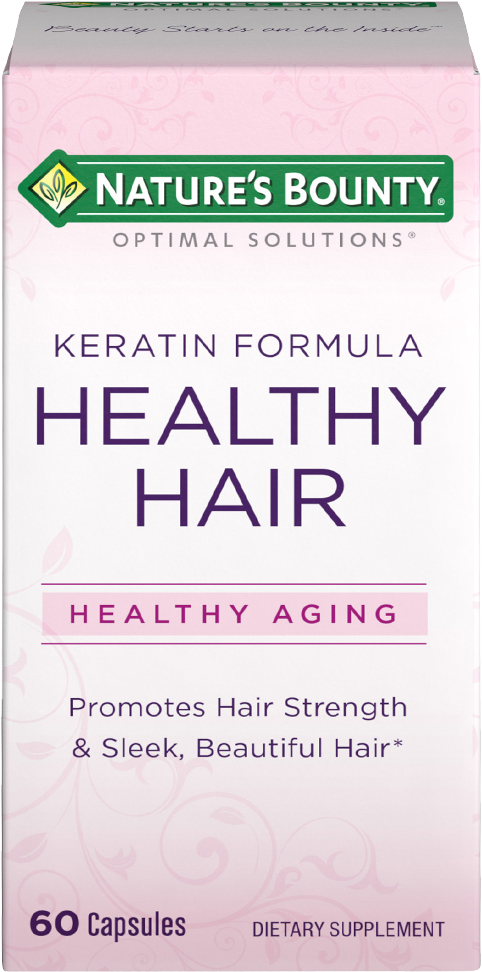 Healthy Hair Keratin Formula - Healthy Mom Vitamins (750x1000), Png Download