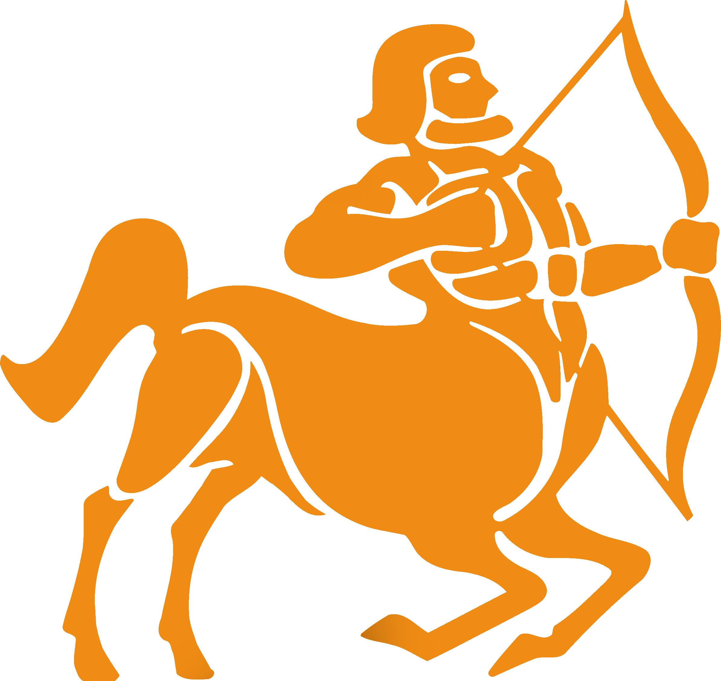 Sagittarius - Sign Sagittarius (2387x2254), Png Download