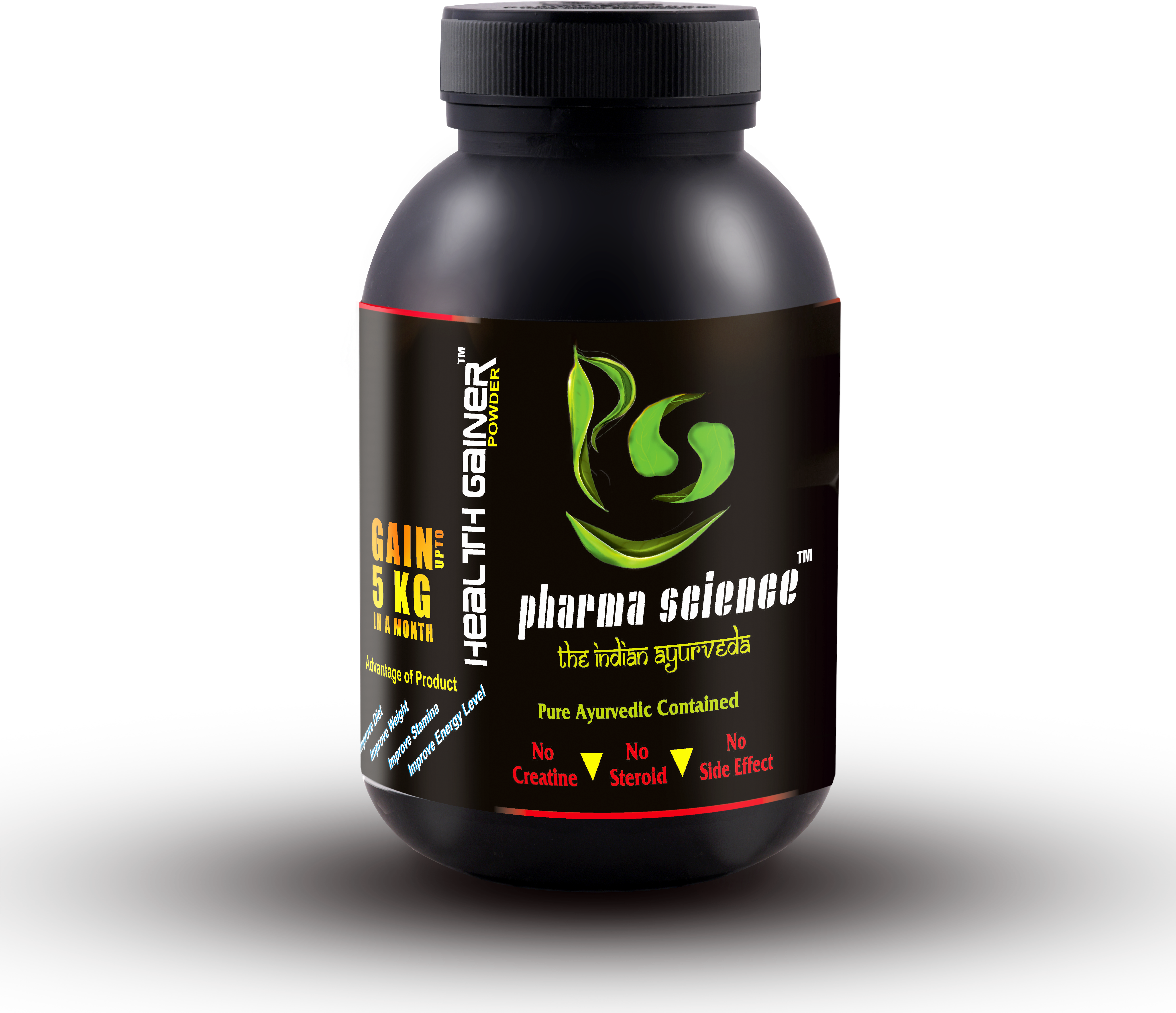Health Gainer Is A Trademark, Gmp, Halal And Iso Certified - Bodybuilding Supplement (5280x7128), Png Download