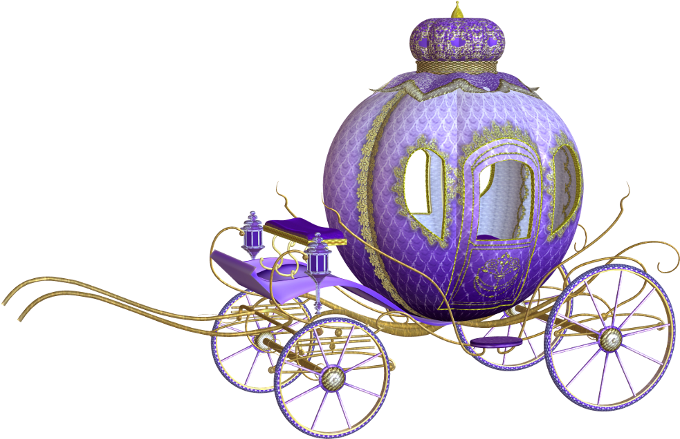 Cinderella Sticker - Carriage (1024x698), Png Download