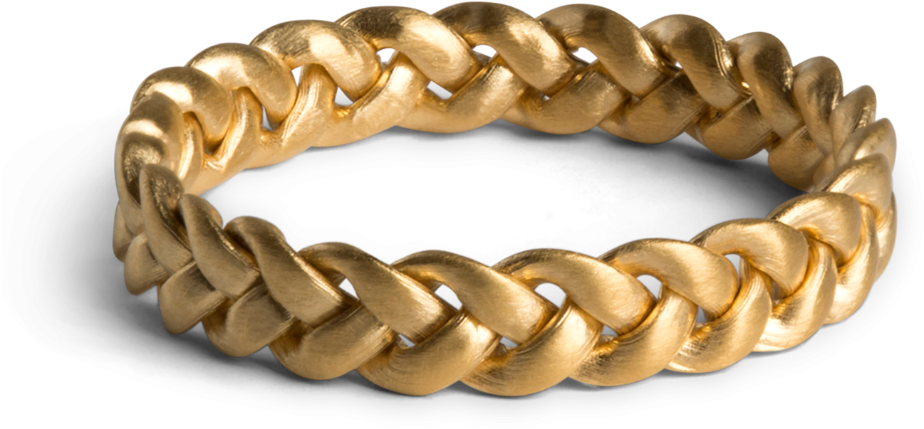 Medium Braided Ring - Jane Kønig Ring (2000x2000), Png Download