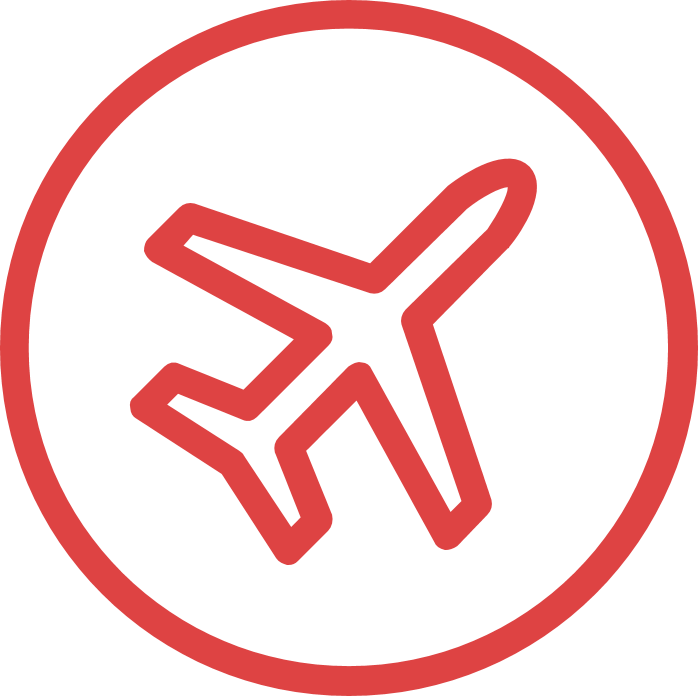 Previous Image - Plane Red Symbol (698x696), Png Download