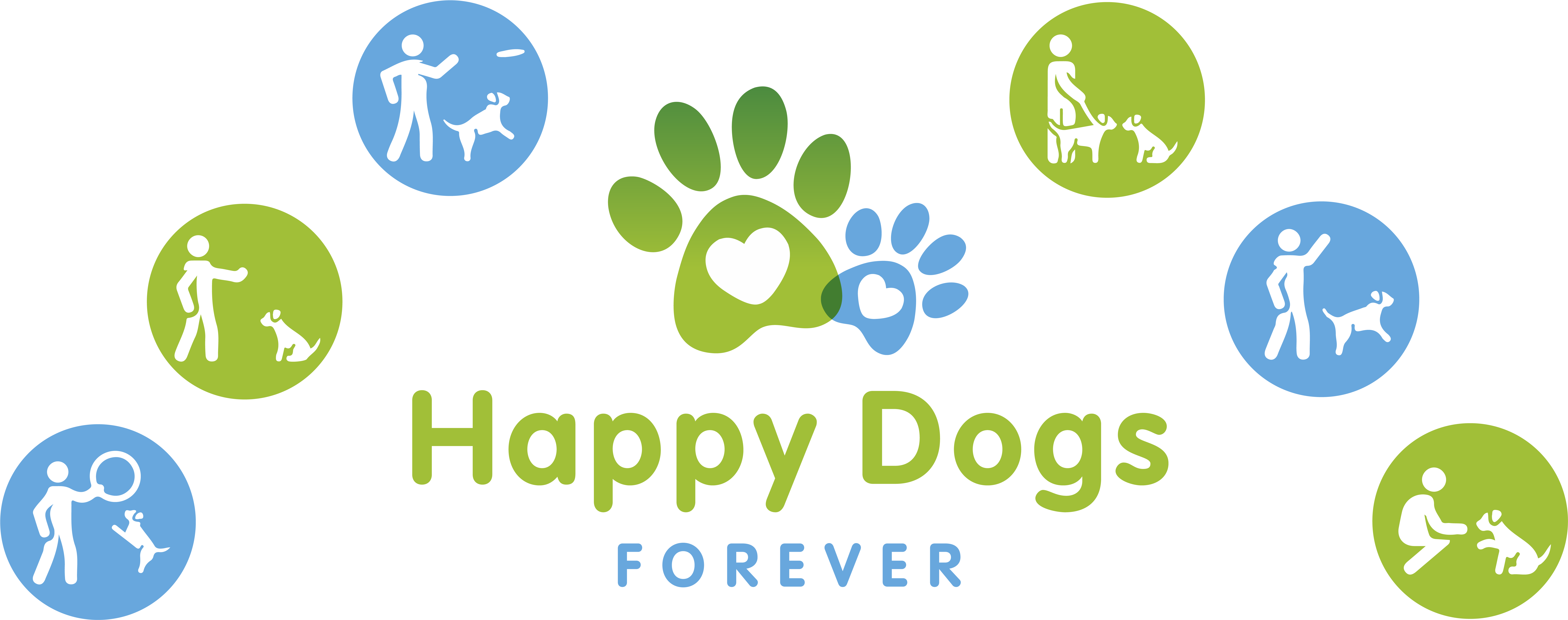 Welcome To Happy Dogs Forever - Circle (10434x3826), Png Download