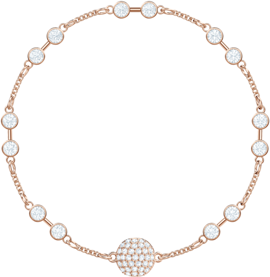 Swarovski Remix Collection Carrier, White, Rose Gold - Swarovski Remix Bracelet Rose Gold (600x600), Png Download