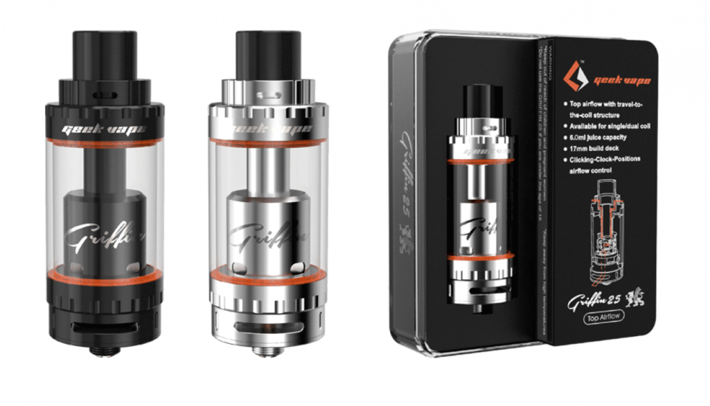 Griffin 25 Top Airflow By Geek Vapes - Geekvape Griffin 25 Rta (1024x1024), Png Download