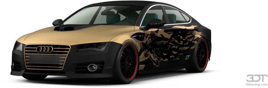 Audi A7 Liftback 2011 Tuning - 3d Tuning (1004x373), Png Download