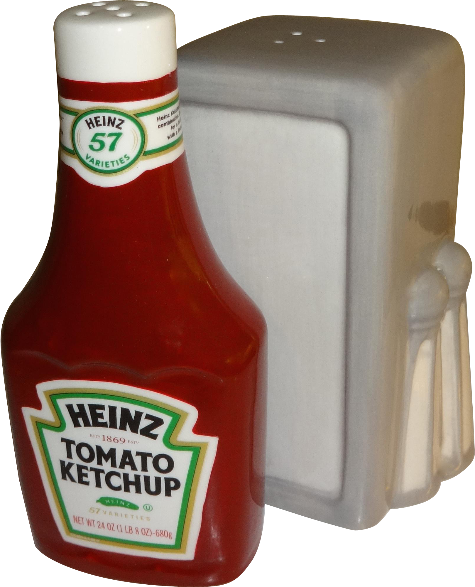 Advertising Heinz Ketchup Napkin Holder Shakers - Heinz Ketchup (1999x1999), Png Download