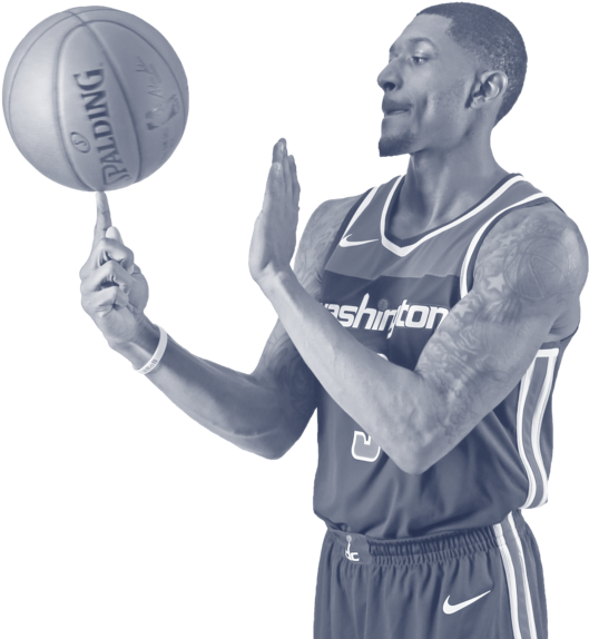 Nike Washington Wizards - Shoot Basketball (595x595), Png Download