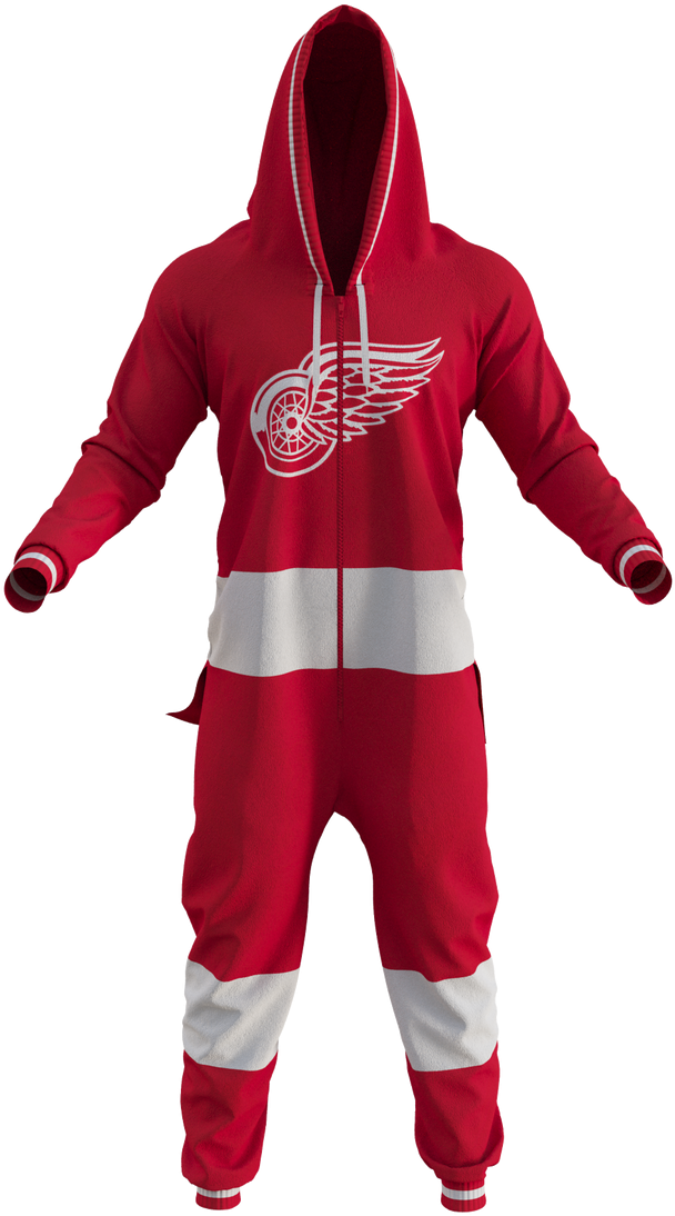 Detroit Red Wings Team Onesie - Wild Hockey Sockey (1280x1280), Png Download