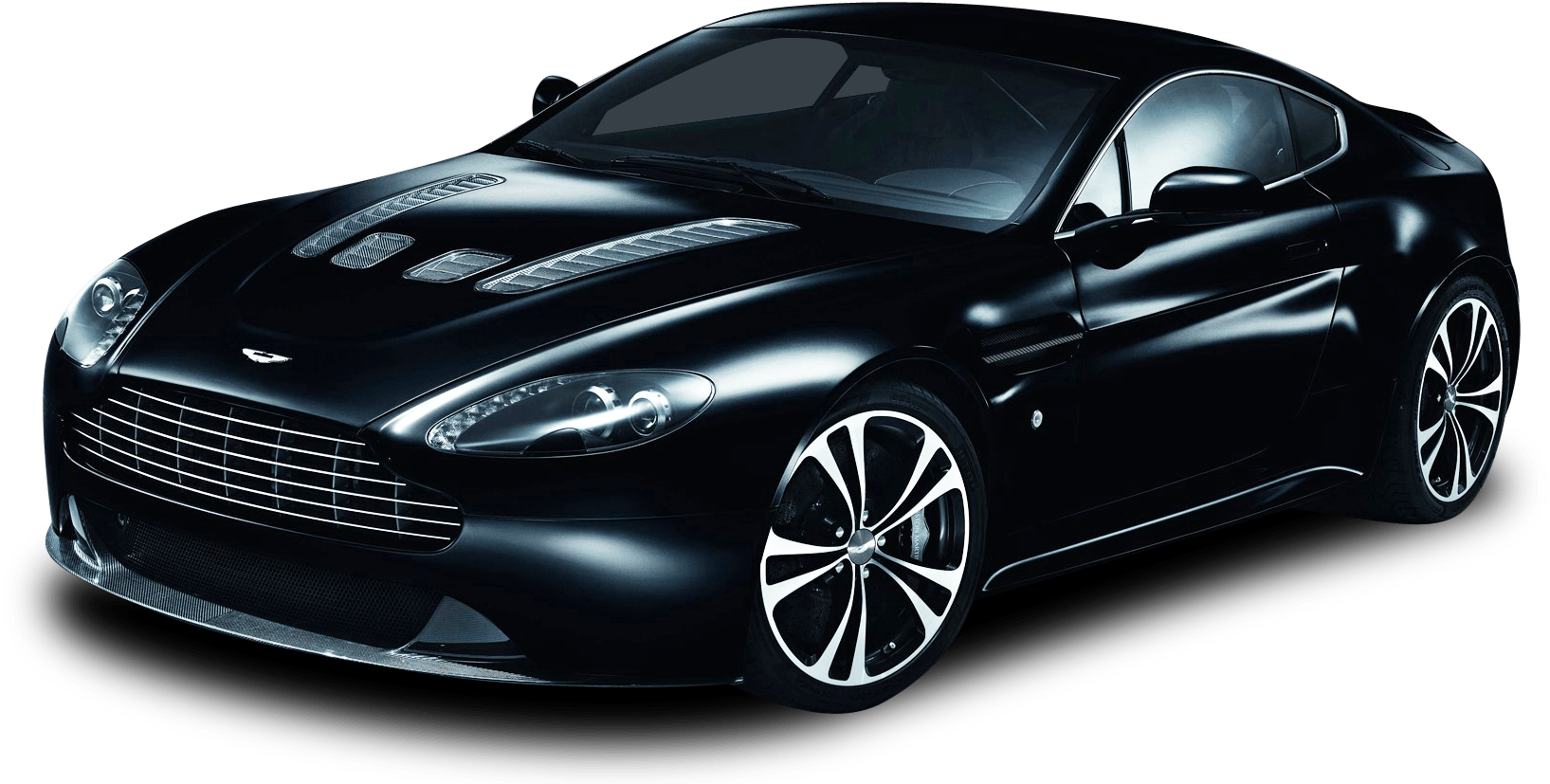 Black Aston Martin - Aston Martin V12 Vantage 2012 (1698x918), Png Download