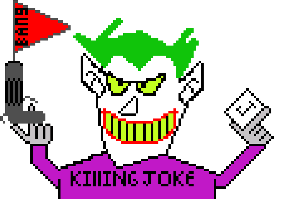 Pixel Art Joker (1250x790), Png Download