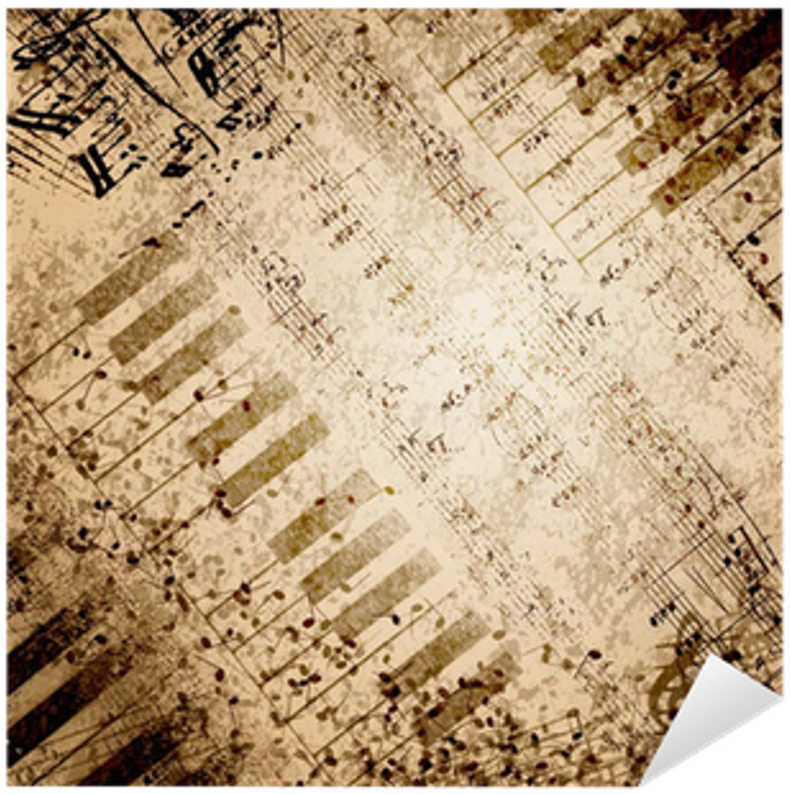 Background Musicalnotes Music Staff Sticker Ladymc - Nota Arka Plan (1024x1024), Png Download