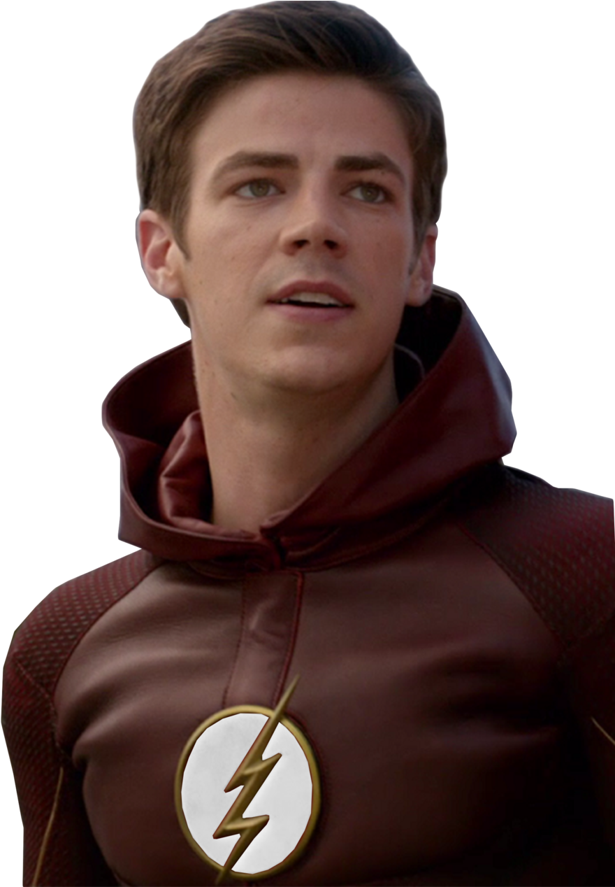 Tom Hinton - Grant Gustin Com O Uniforme De Flash (1024x1267), Png Download
