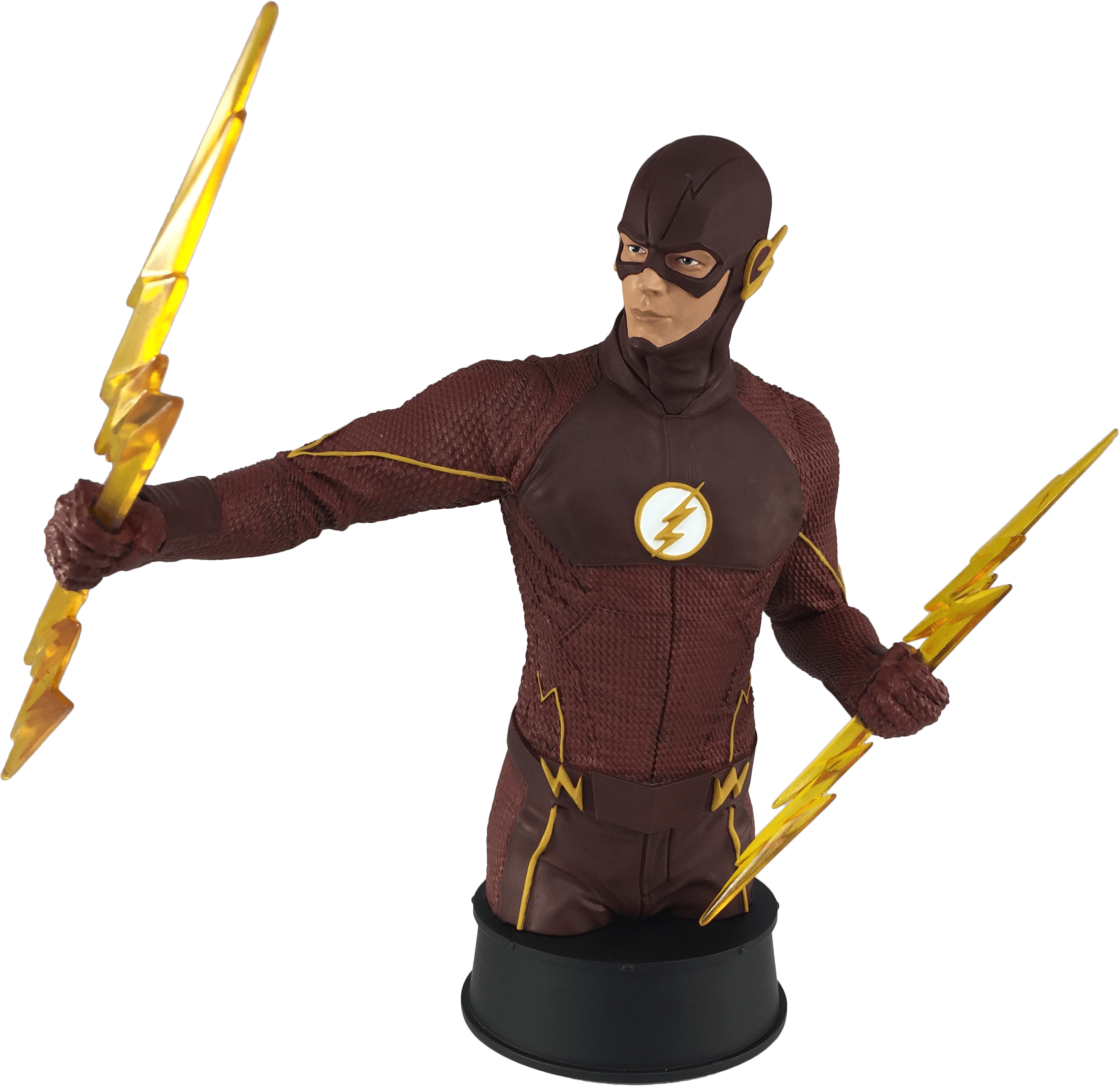 Based On The Hit Cw Show The Flash, This Hand Painted, - Flash Bust (2275x2275), Png Download