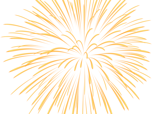 Gold Clipart Firework (640x480), Png Download
