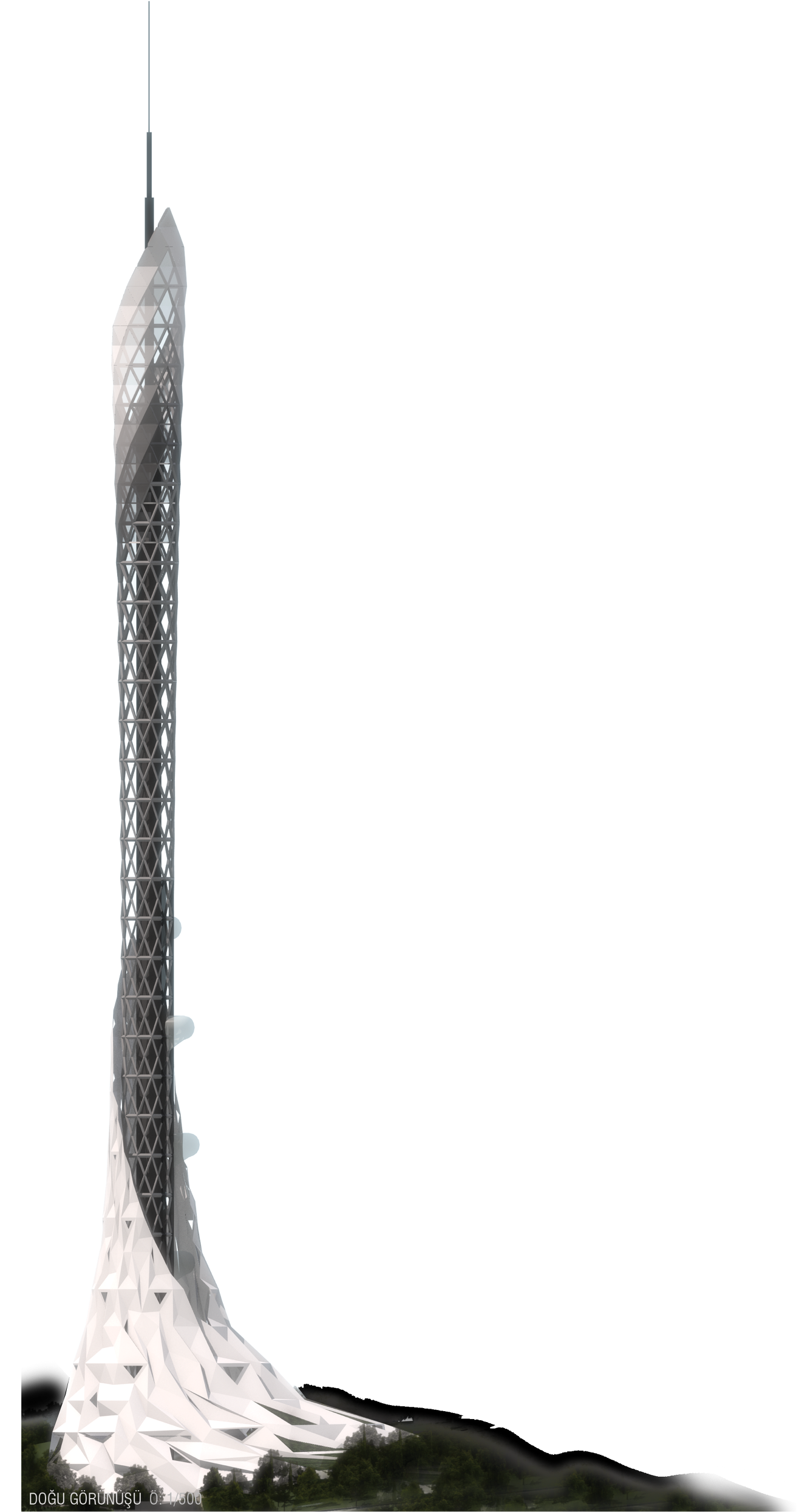 Publish - Http - //www - Evolo - Us/architecture/camlica - Body Jewelry (1340x2519), Png Download