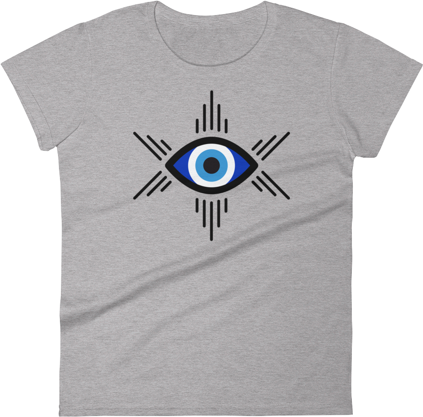 Evil Eye Sew Bonita Womens Cut Shirt - Graphic Design (1000x1000), Png Download