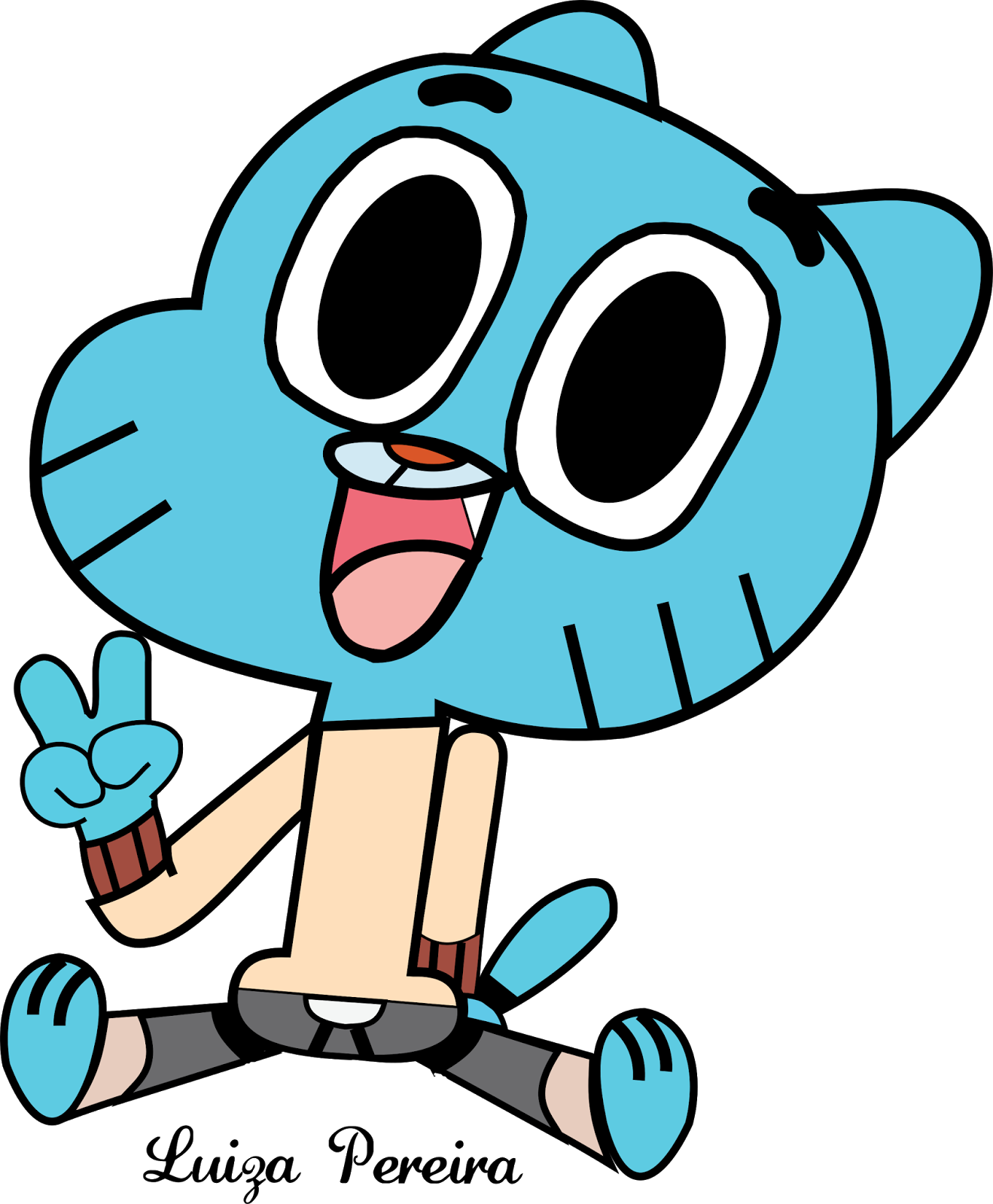 Neste Vídeo, A Luíza Pereira, Que Tem 11 Anos E Estuda - Amazing World Of Gumball Profile (1319x1600), Png Download