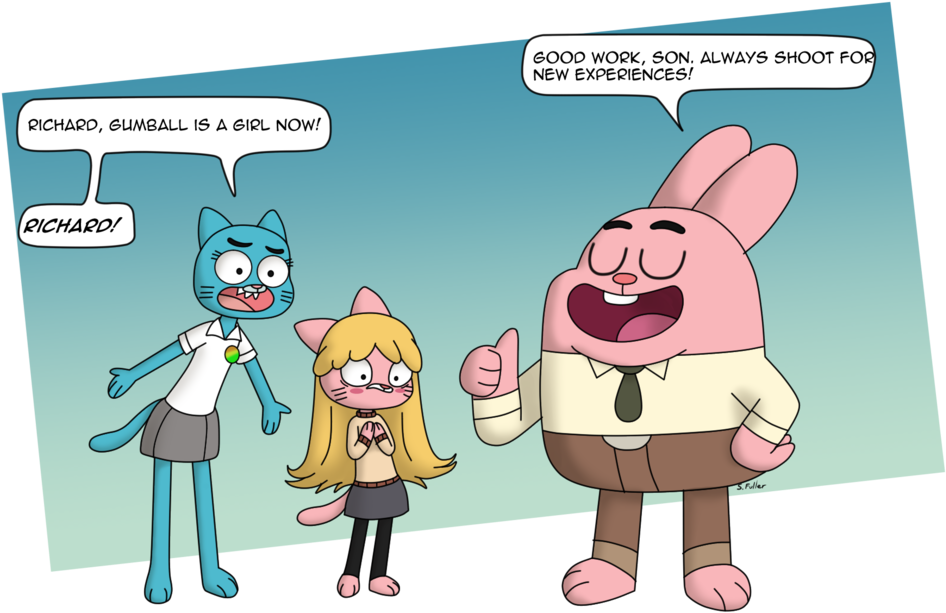 Png - Amazing World Of Gumball Tg (1024x825), Png Download