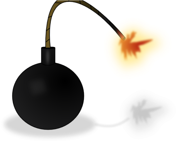 Explosion Clipart Cartoon Gun - Bomb Explosion Animated Gif (640x480), Png Download