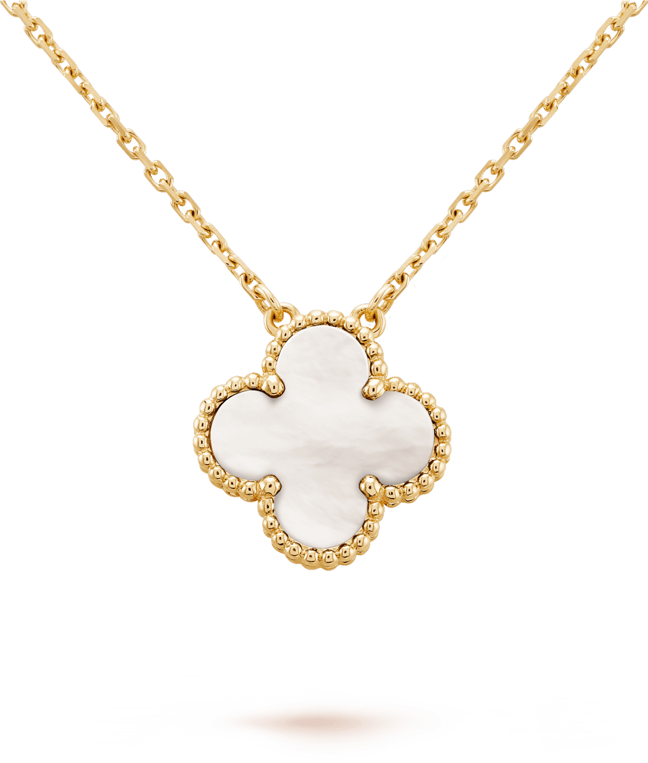 Vintage Alhambra Pendant - Van Cleef Necklace Green (2000x2000), Png Download