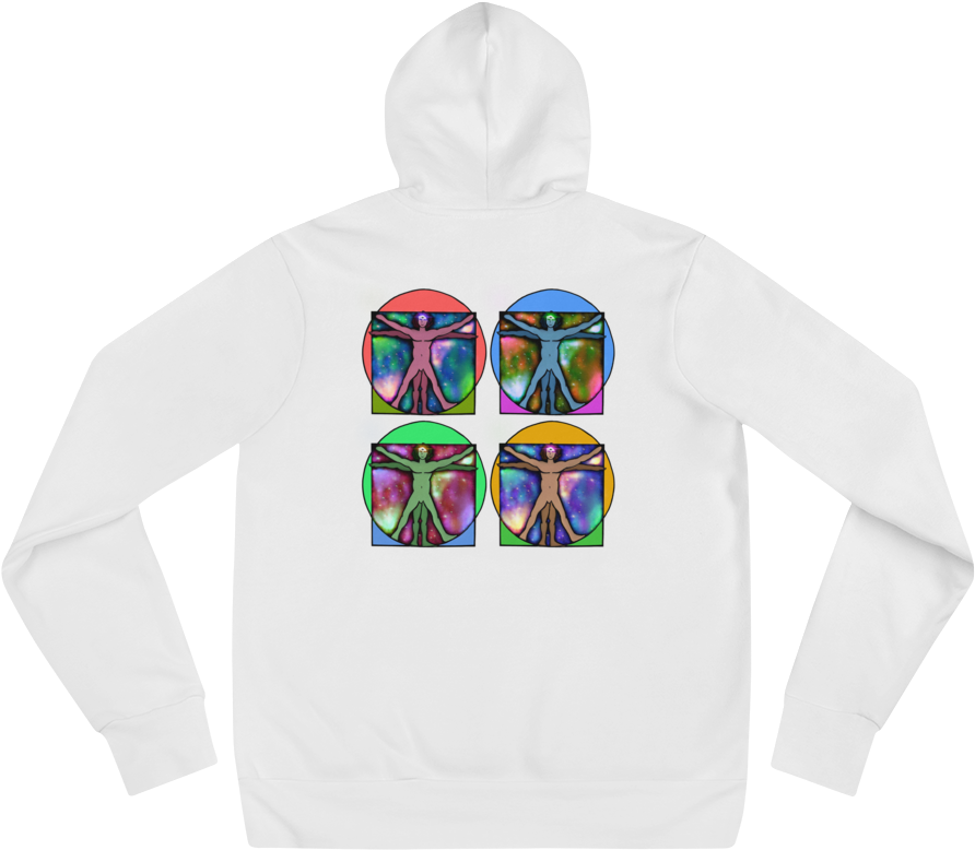 Vitruvian Man Hoodie - Hoodie (1000x1000), Png Download
