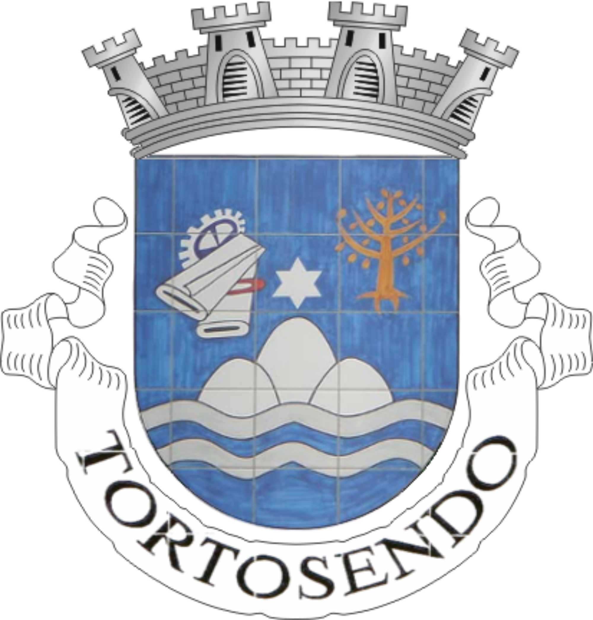 Open - Ponta Do Sol Brasão (2000x2092), Png Download