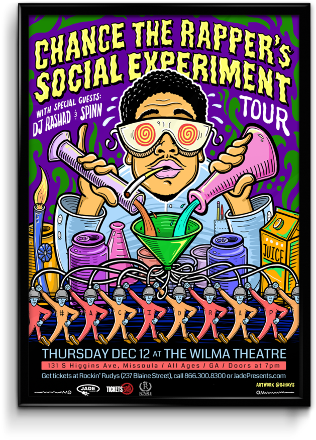 Chance The Rapper Poster - Chance The Rapper Lion (818x1024), Png Download