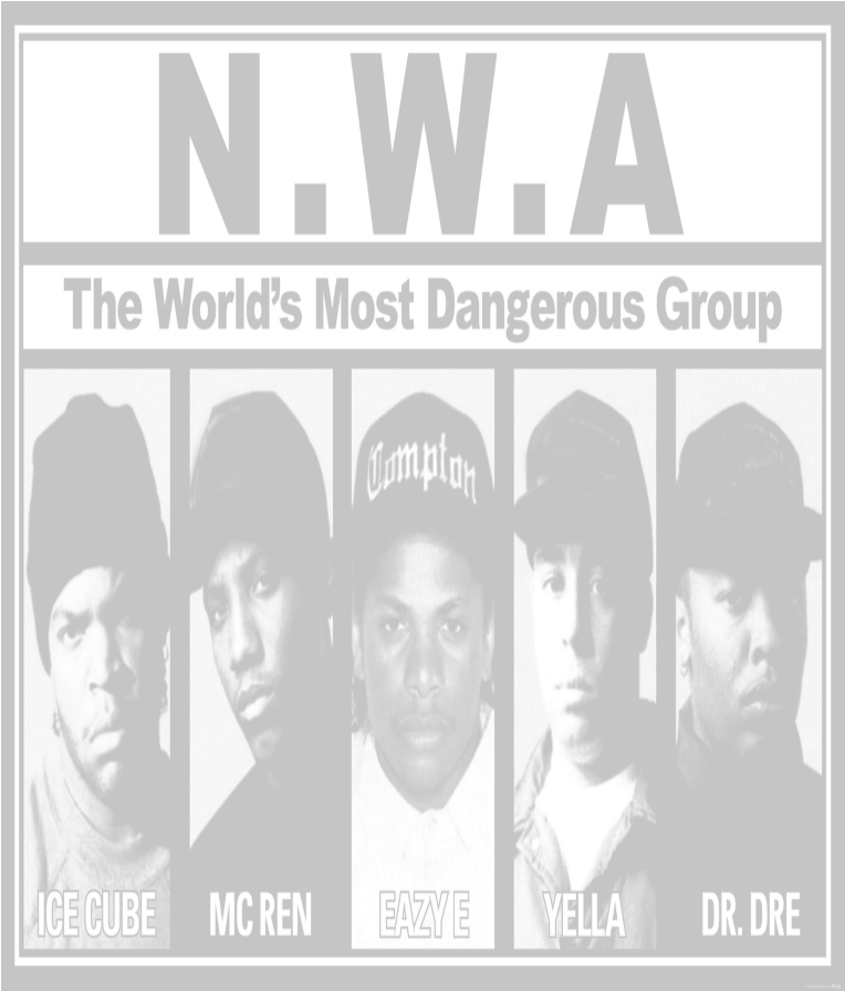 Throwback Hip Hop Legends - Nwa (877x895), Png Download